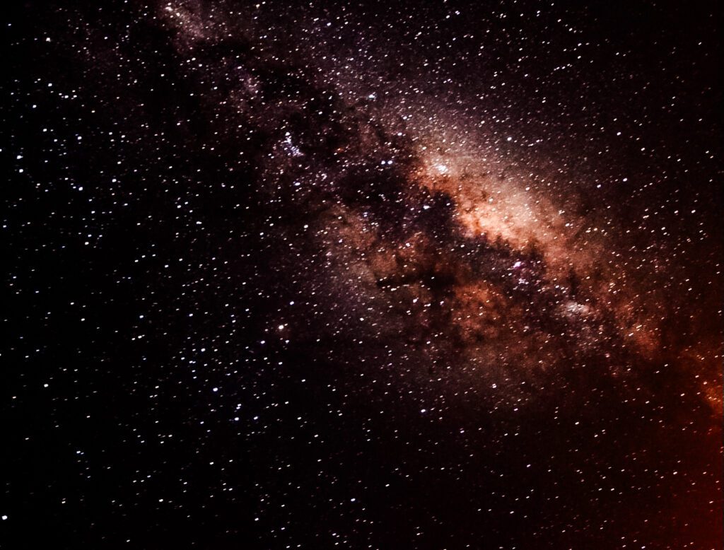 Starry night sky over the Kerry Dark Sky Reserve